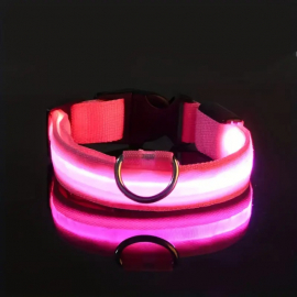 Coleira LED com bateria para cães 2.5*52-60cm
