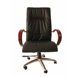 Director Leather Chair Black 2 (renovada)