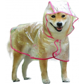 Capa de chuva para cachorro - Peito: 44-48cm, comprimento: 29cm