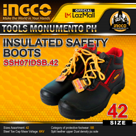 Ineco - Sapatos de segurança isolado 6000v Nº 42