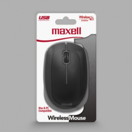 MAXELL MOUSE  W/LESS 100 GRAY 347424
