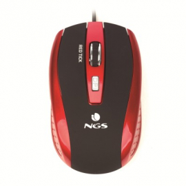 NGS MOUSE 800/1600 DPI 5 BOTOES TICKRED C/FIO