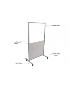 Movable Separator With Writing White Board