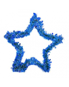 Festão em formato de estrela cor Azul 