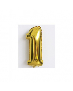 Balão de aniversario nº 1 Dourado